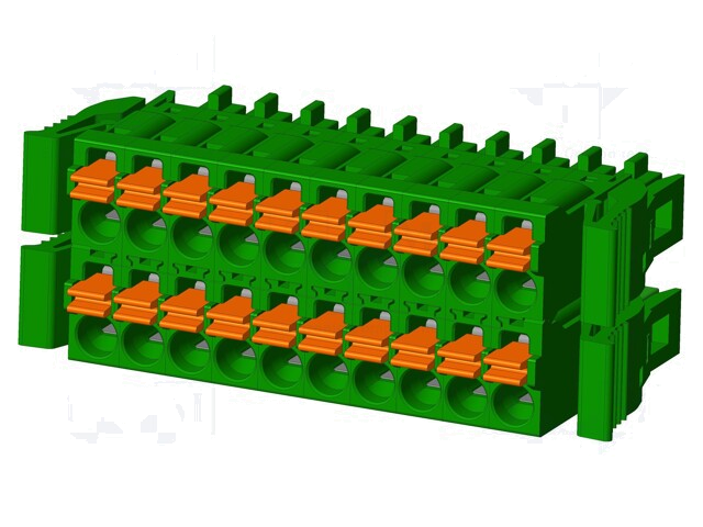 Connector: ontkoppelbare terminal strip; stekker; vrouwelijk Connector: ontkoppelbare terminal strip; stekker; vrouwelijk